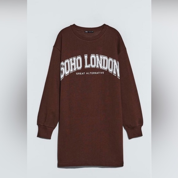 Zara long textured sweatshirt - Picture 2 of 8